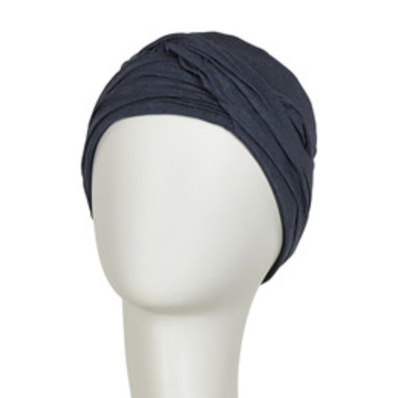 Gaia Turban- Christine Headwear-Blue Melange - Picture 2 of 4